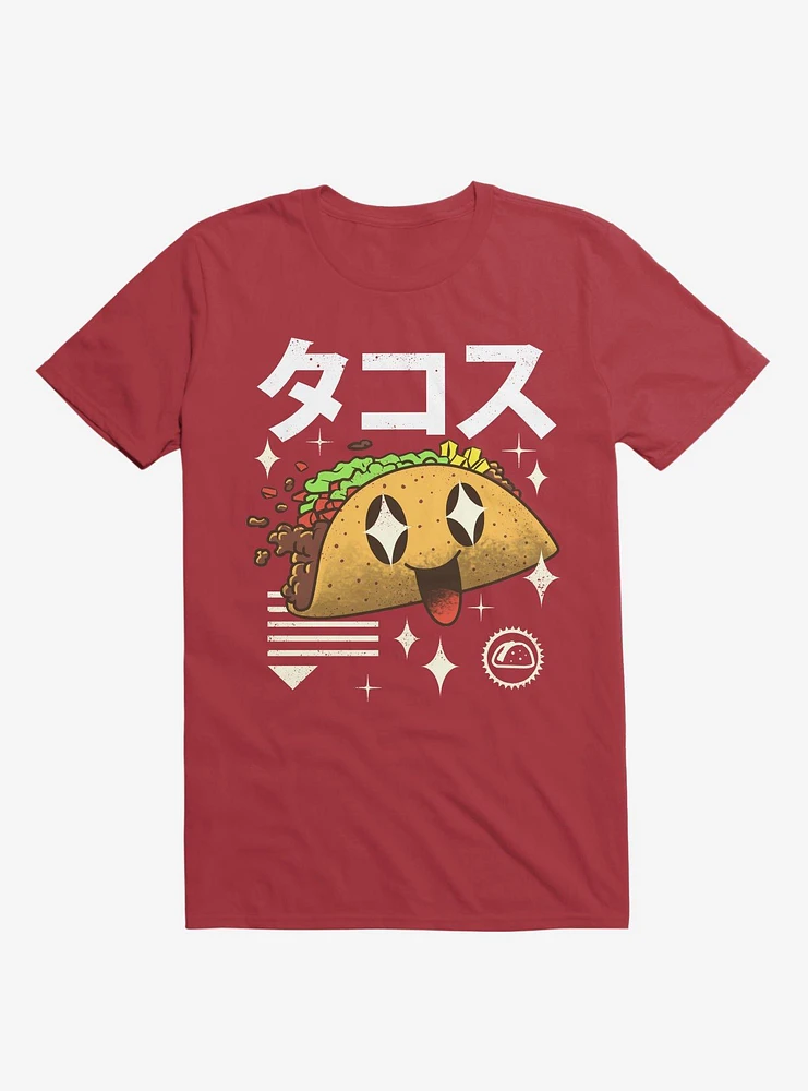 Kawaii Taco Red T-Shirt