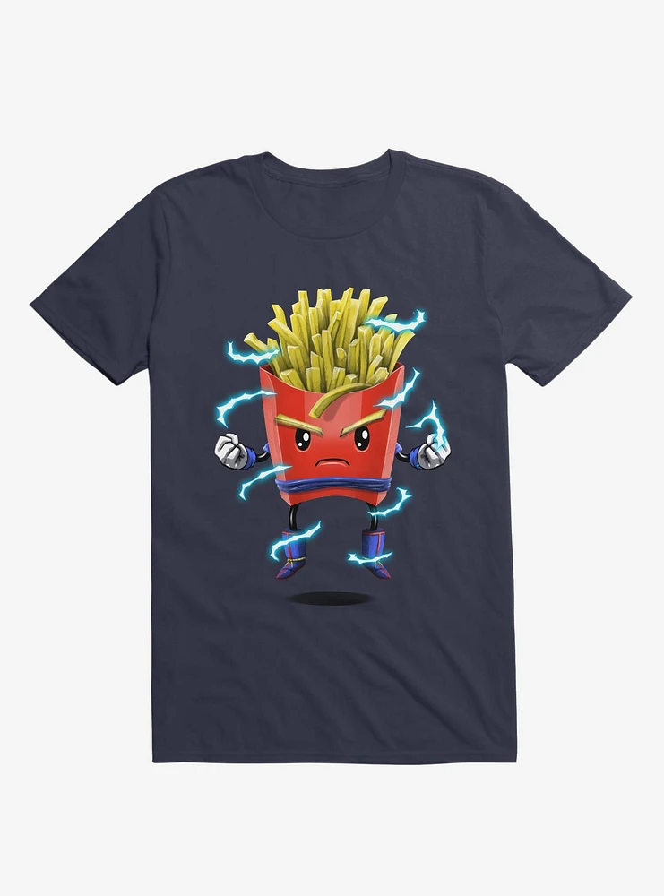 Saiyan Fries Navy Blue T-Shirt