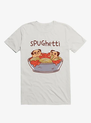 Spughetti Spaghetti Pugs White T-Shirt