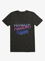 Totally Tubular Skateboard Black T-Shirt