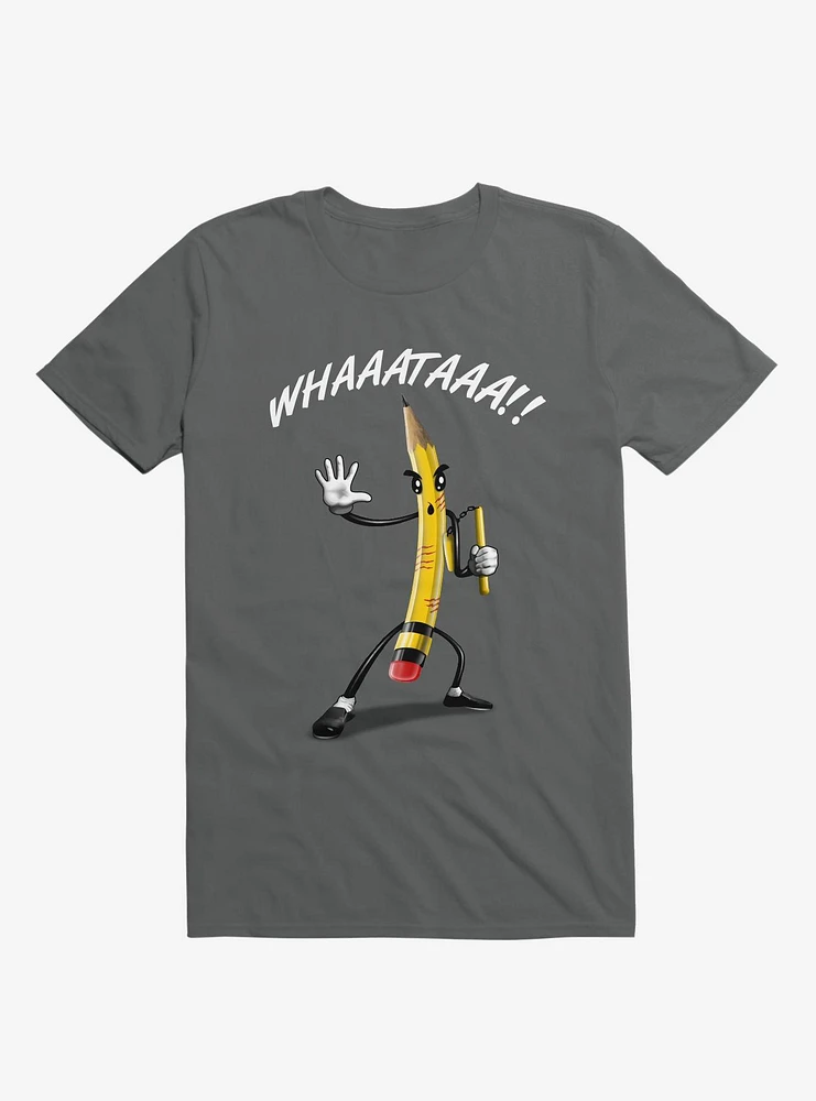 Whaaataaa!! Pencil Charcoal Grey T-Shirt