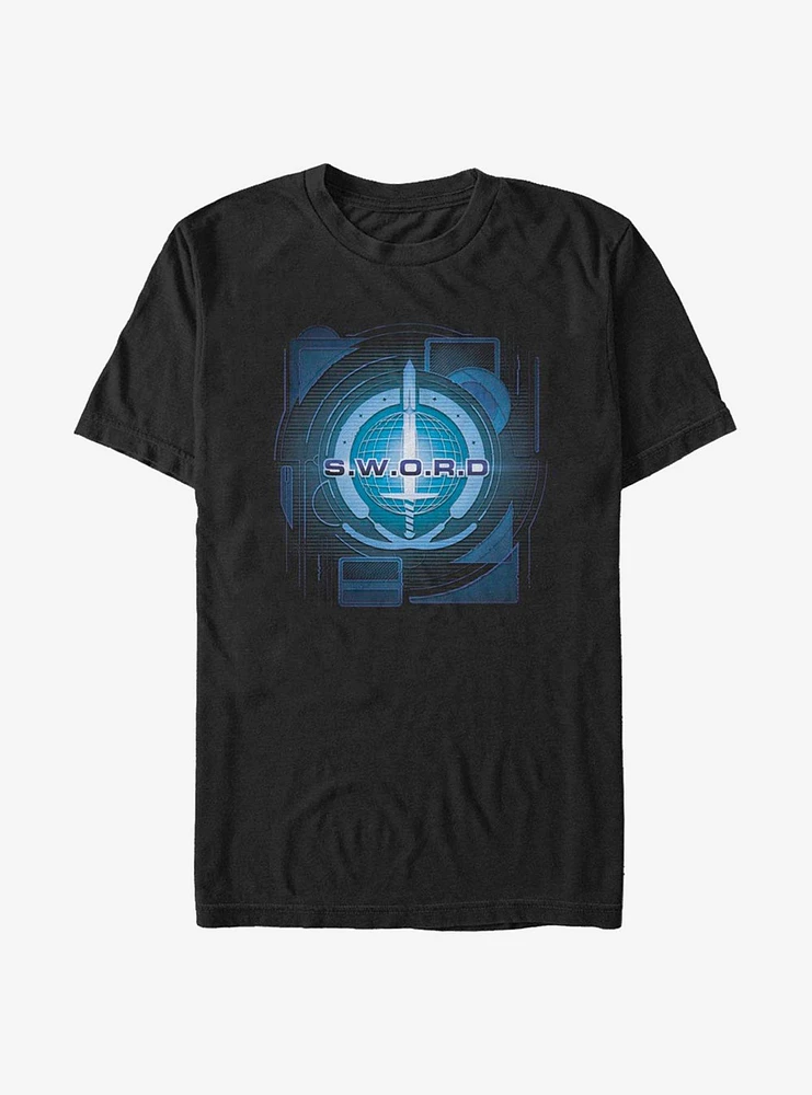 Marvel WandaVision Digital S.W.O.R.D Logo T-Shirt