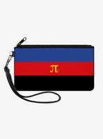 Polyamorous Flag Canvas Zip Clutch Wallet