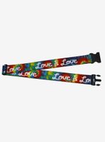 Love is Love Tie Dye Luggage Strap