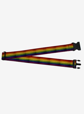 Weathered Rainbow Pride Flag Luggage Strap
