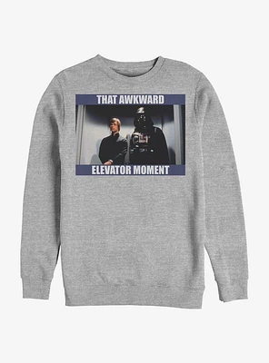 Star Wars Awkward Elevator Moment Crew Sweatshirt