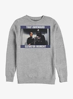 Star Wars Awkward Elevator Moment Crew Sweatshirt