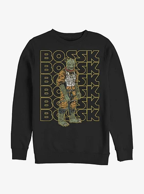 Star Wars Bossk Retro Name Sweatshirt