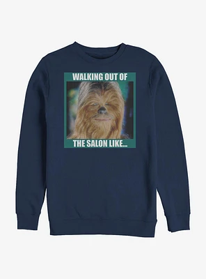 Star Wars Walking Out Of The Salon Crew Sweatshirt