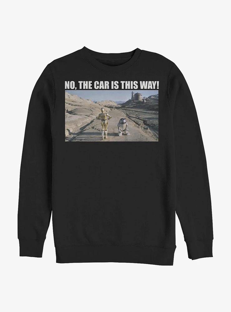 Star Wars Where's The Car Crew Sweatshirt