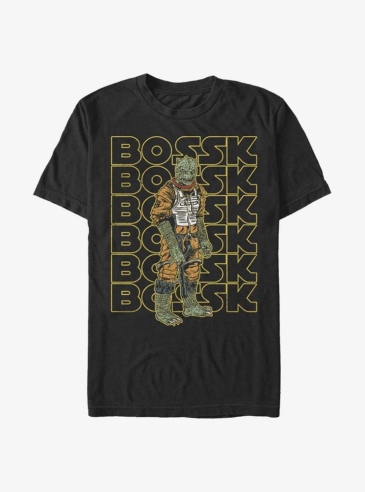 Star Wars Bossk Retro Name T-Shirt