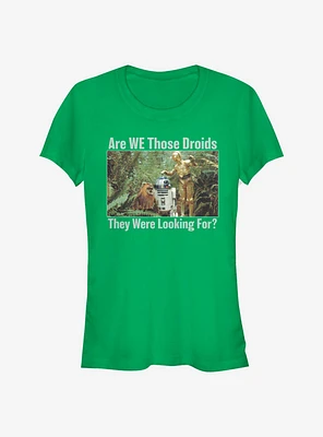Star Wars Looking For Droids Girls T-Shirt
