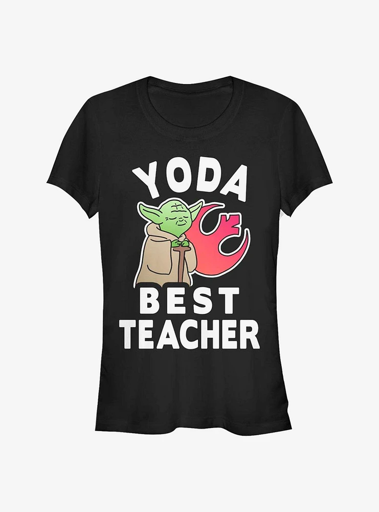 Star Wars Yoda Best Teacher Girls T-Shirt