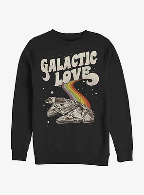 Star Wars Galactic Love Falcon Crew Sweatshirt