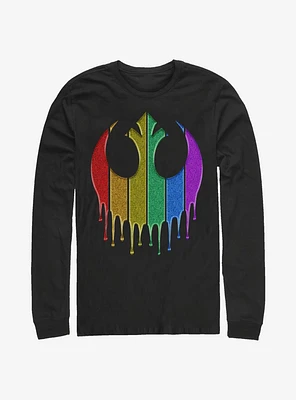 Star Wars Rainbow Rebel Drip Long-Sleeve T-Shirt