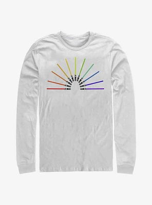 Star Wars Sabor Rainbow Long-Sleeve T-Shirt