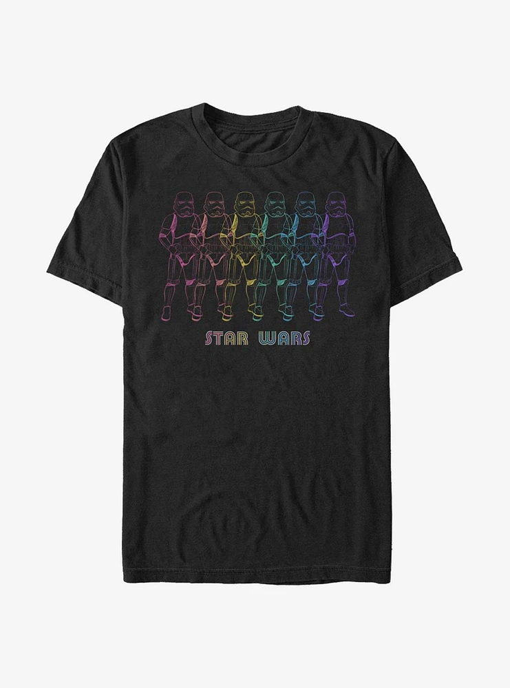 Star Wars Rainbow Line Stormtrooper T-Shirt