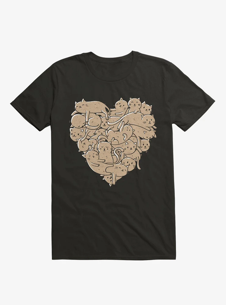 I Love Cats Heart T-Shirt