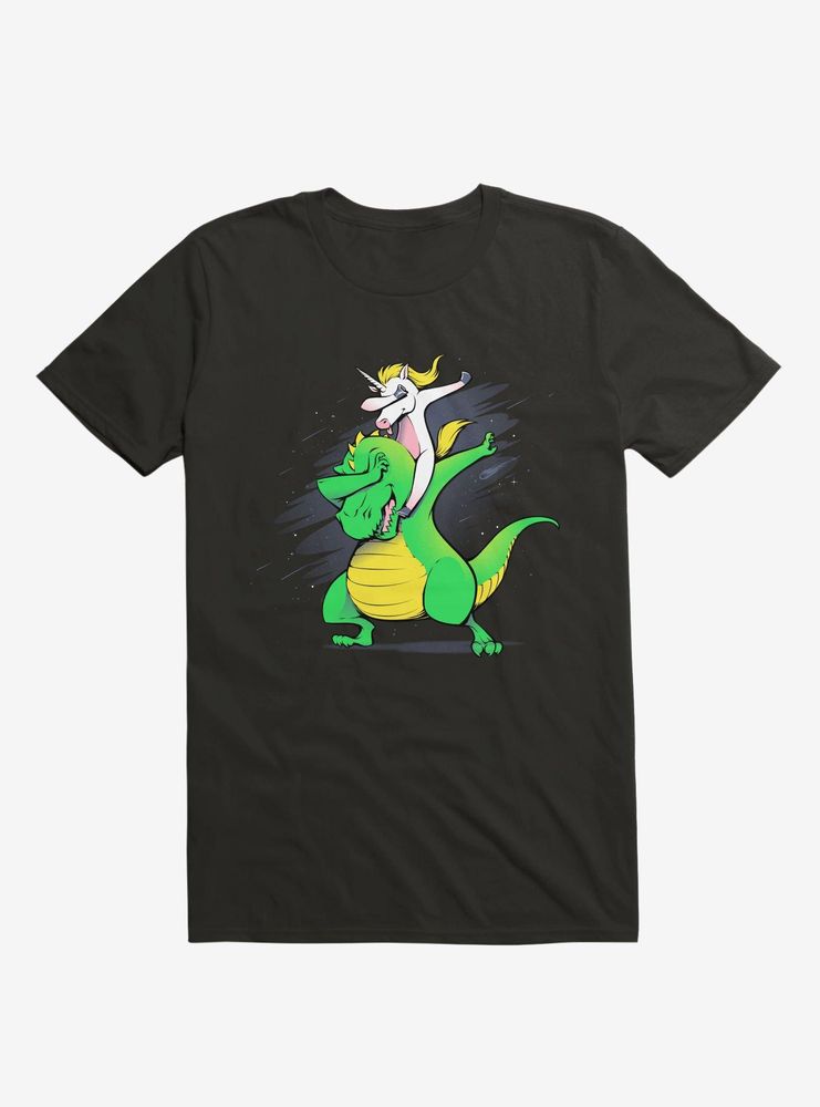 Unicorn T-Rex Dabbing T-Shirt