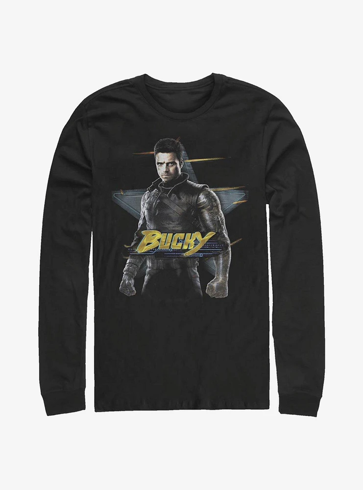 Marvel The Falcon And Winter Soldier Bucky Long-Sleeve T-Shirt