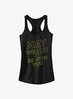 Star Wars May The 4th Be With You Logo Girls Tank