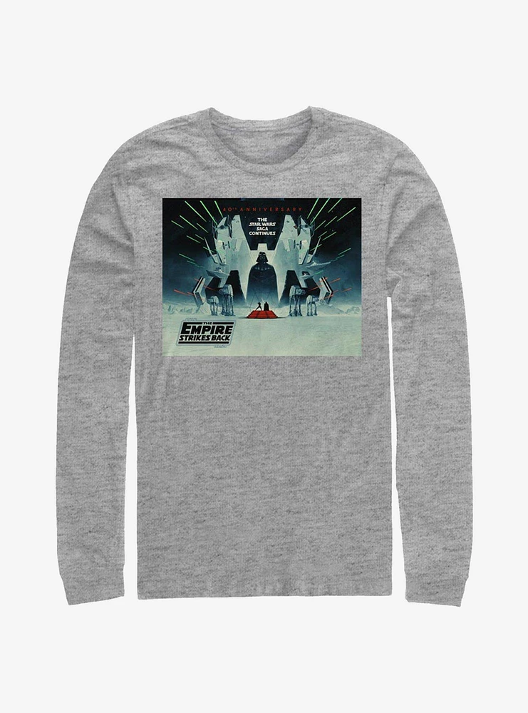 Star Wars Episode V The Empire Strikes Back 40th Anniversary Poster Long-Sleeve T-Shirt