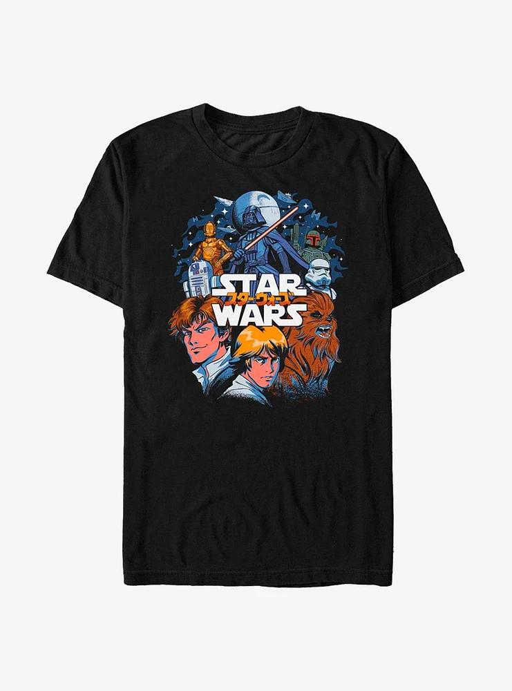 Star Wars Manga Art T-Shirt