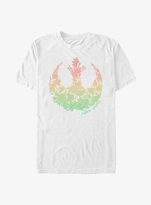 Star Wars Rainbow Rebel Roses T-Shirt