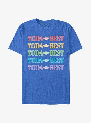Star Wars Yoda Best Rainbow T-Shirt