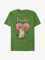 Star Wars Yoda One I Love T-Shirt