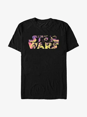 Star Wars Logo Poster Movie Scenes T-Shirt