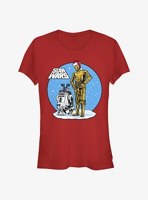Star Wars Chilling Holiday Droids Girls T-Shirt