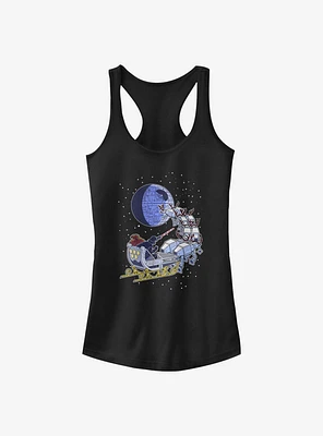 Star Wars Vader Sleigh Girls Tank Top