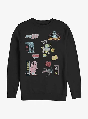 Star Wars Character Glitch Crew Sweatshirt