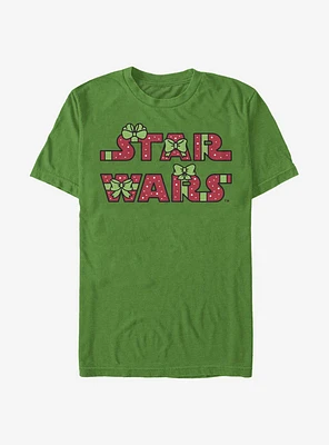 Star Wars Holiday Logo Sleeve T-Shirt