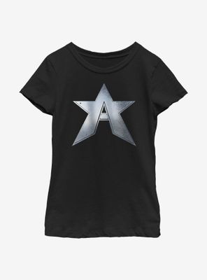 Marvel The Falcon And Winter Soldier John Walker Captain Symbol Youth Girls T-Shirt