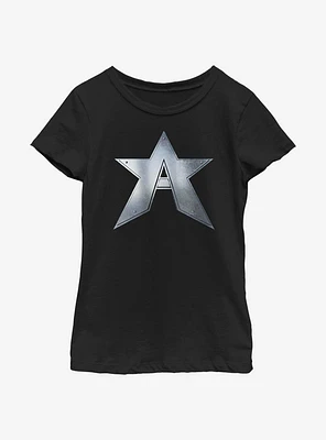 Marvel The Falcon And Winter Soldier John Walker Captain Symbol Youth Girls T-Shirt