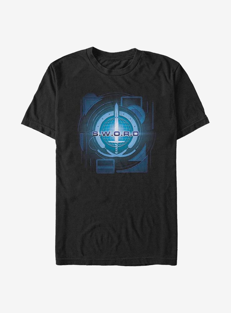 Marvel WandaVision Digital Sword Logo T-Shirt