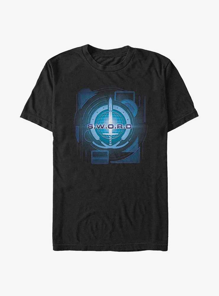 Marvel WandaVision Digital Sword Logo T-Shirt