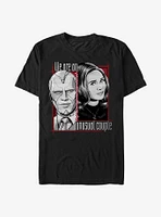 Marvel WandaVision Halftone Couple T-Shirt