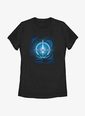 Marvel WandaVision Digital Sword Logo Womens T-Shirt