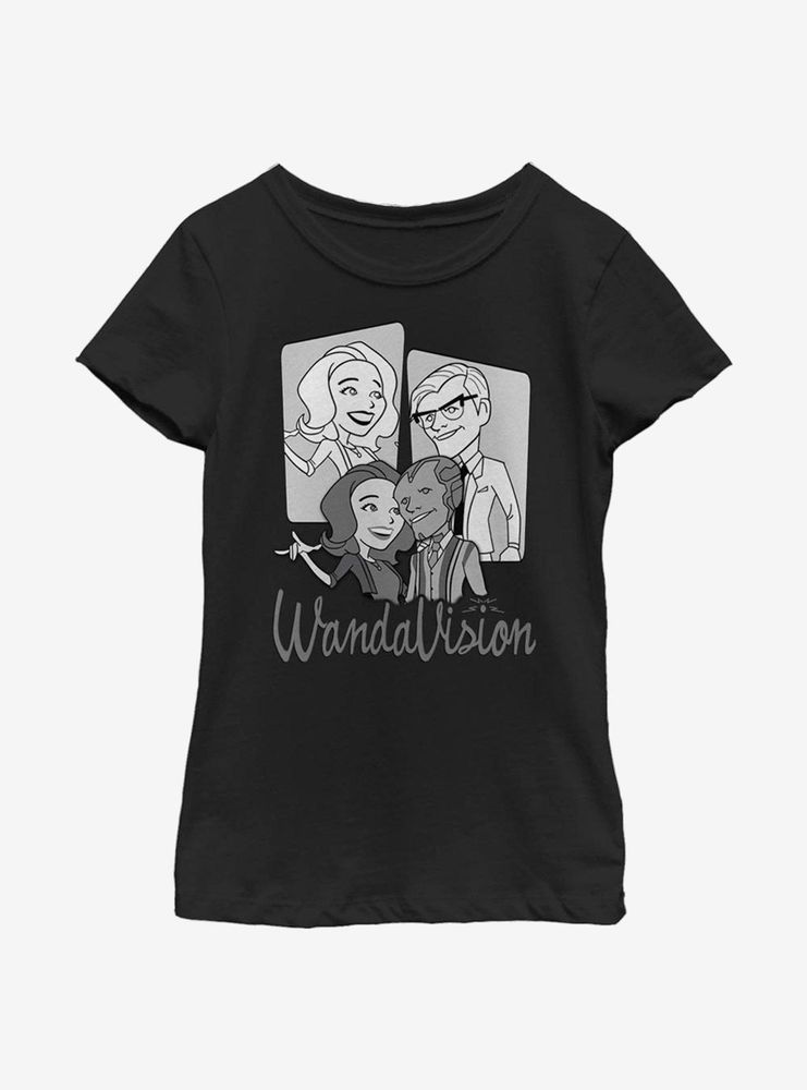 Marvel WandaVision Character Panels Youth Girls T-Shirt