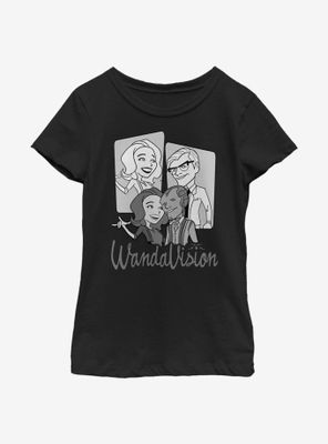 Marvel WandaVision Character Panels Youth Girls T-Shirt