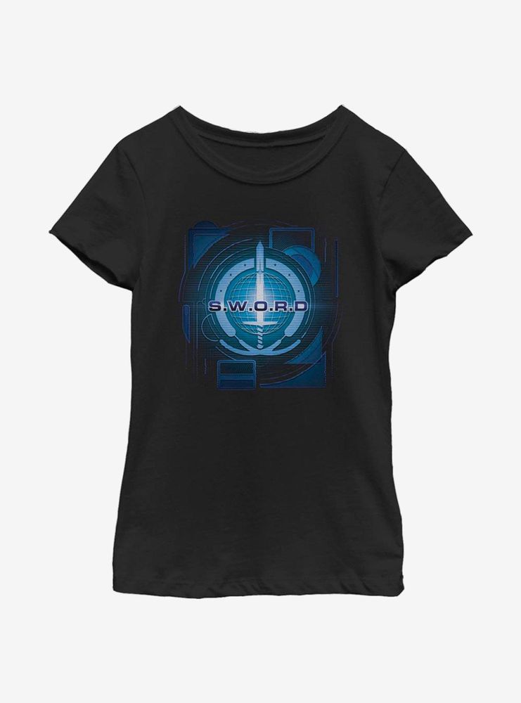 Marvel WandaVision Digital Logo Youth Girls T-Shirt