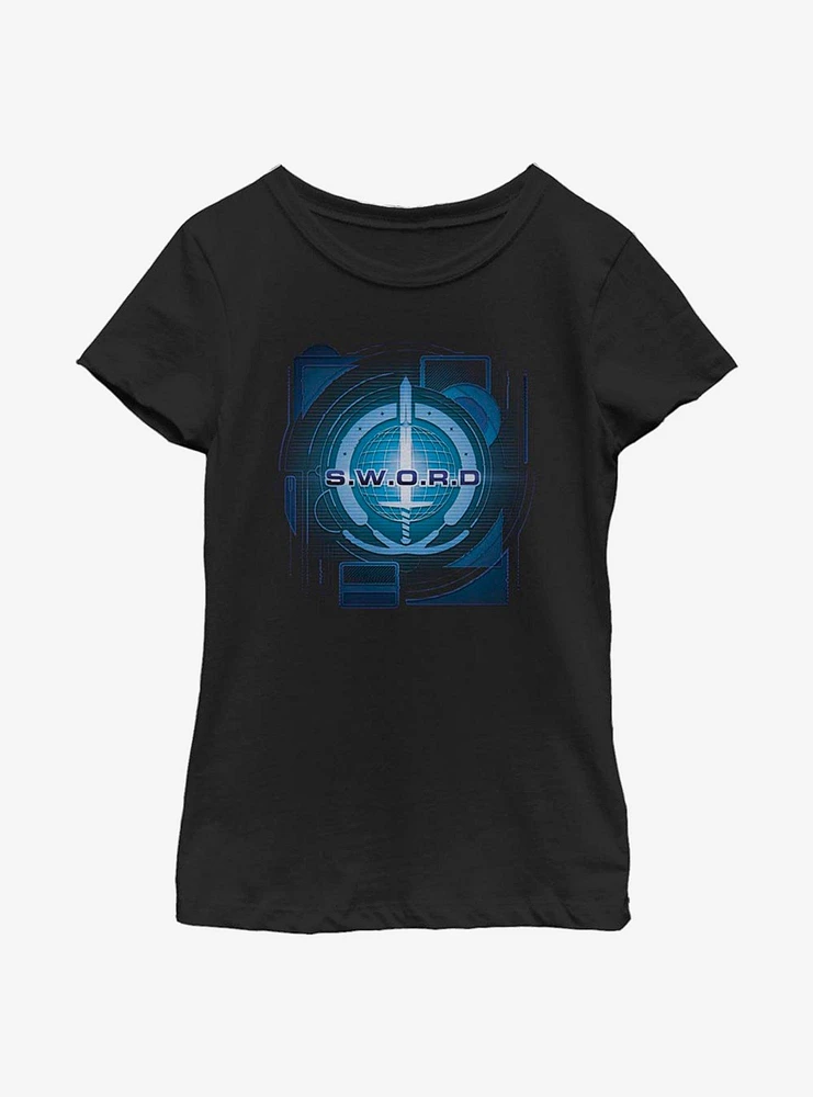 Marvel WandaVision Digital Logo Youth Girls T-Shirt