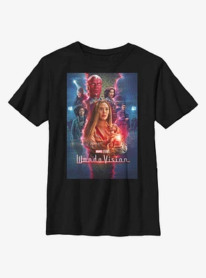 Marvel WandaVision TV Magic Poster Youth T-Shirt