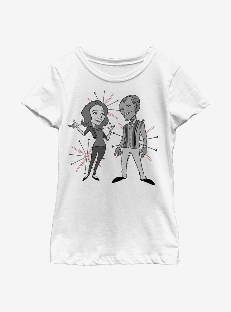 Marvel WandaVision The Couple Youth Girls T-Shirt