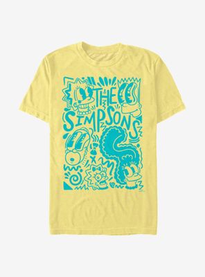 The Simpsons Pop Art Fam T-Shirt