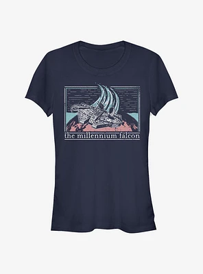 Star Wars Falcon Flyby Girls T-Shirt