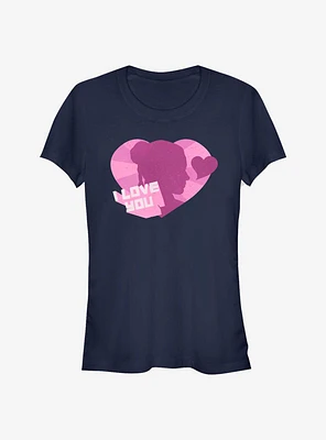 Star Wars I Love You Heart Girls T-Shirt